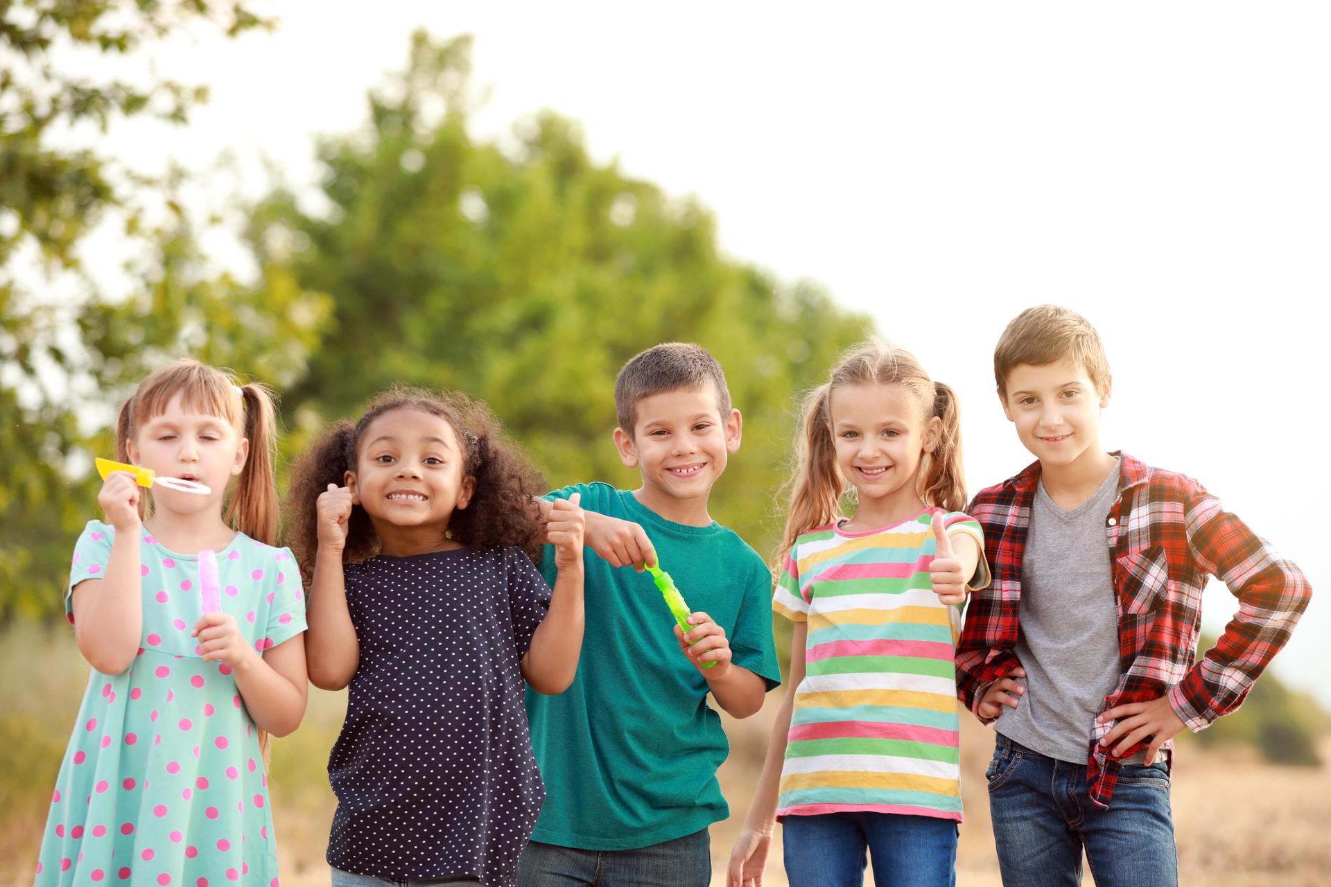 photo of school-age children