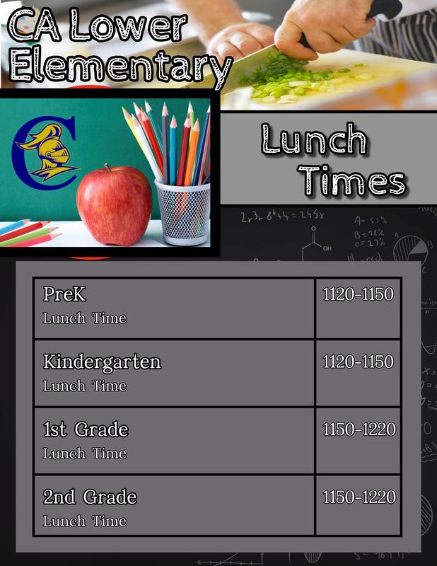 lunch time lower elementary
