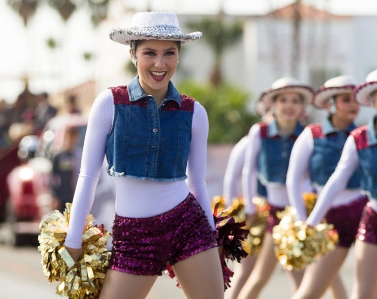 Dance team on rodeo parade