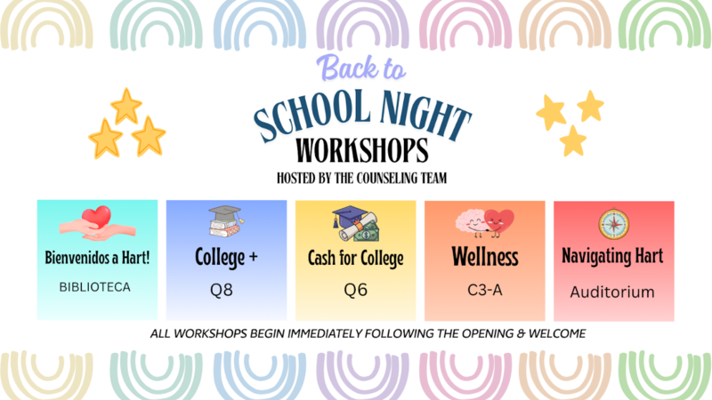 Counselor Workshop Back to School Night