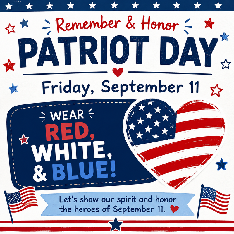 Wear Red, White & Blue on September 11
