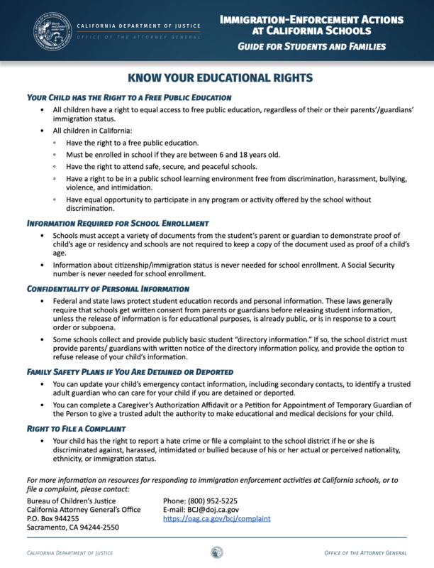 know your rights