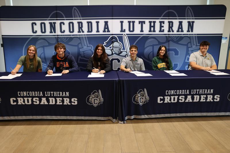 Six Crusader Athletes Sign NLIs on Spring National Signing Day