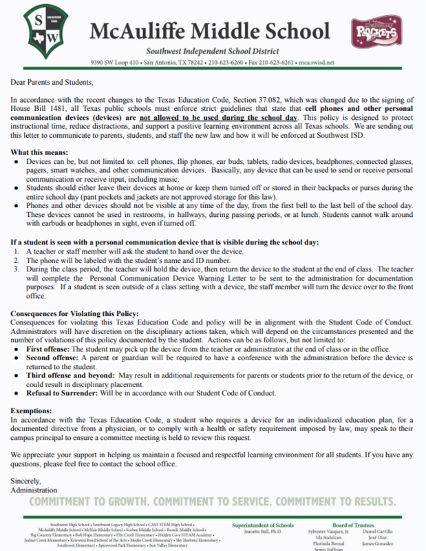 letter from admin English