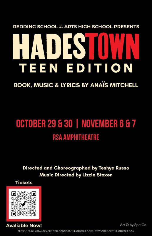 RSA HIGHSCHOOL PRESENTS HADESTOWN OCT 2& 30TH AND NOV. 6TH & 7TH