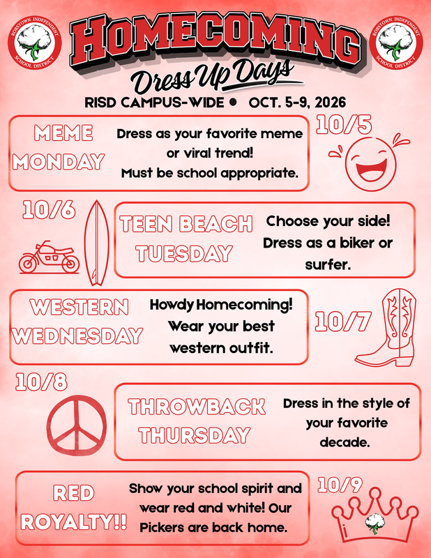 Robstown ISD Homecoming Dress Up Days Featured Photo