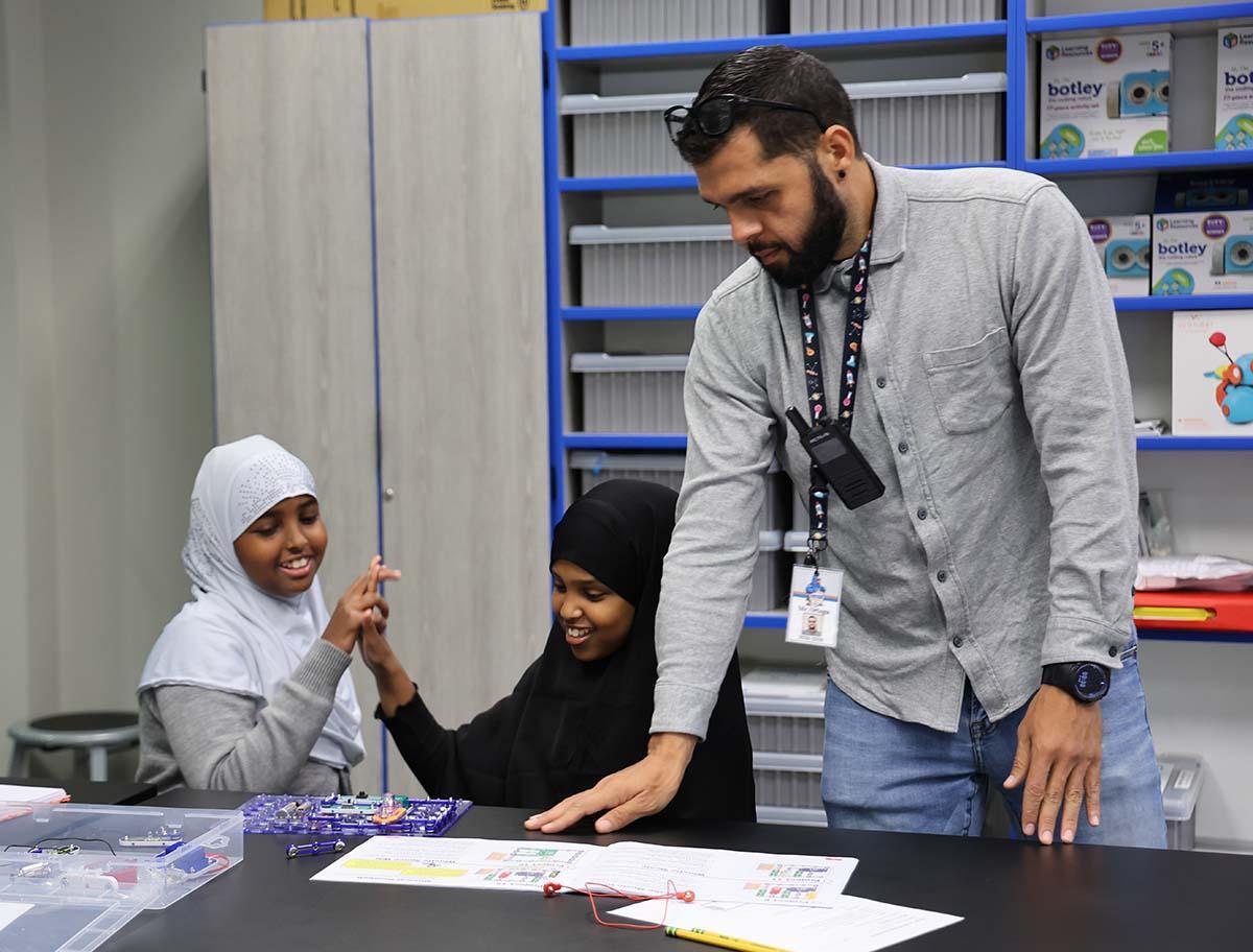 Horizon Science Academy Denison Teacher smiling.