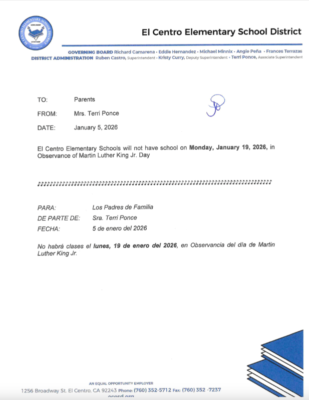 Martin Luther King Jr. Day - NO SCHOOL