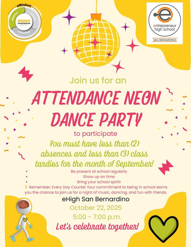 Attendance Neon Dance Party