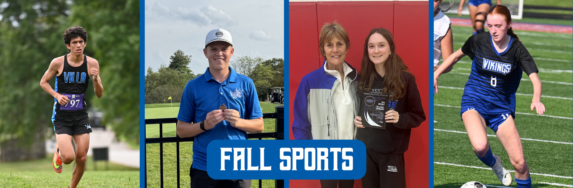 runner, golfer, volleyball award winner, soccer player