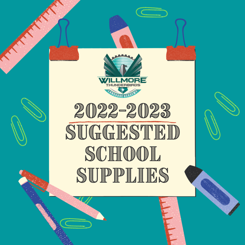 2022-2023 School Supplies