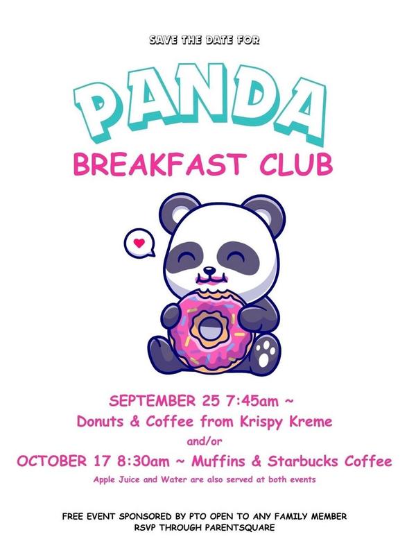 Panda Breakfast Club 9/25 @ 7:45 AM