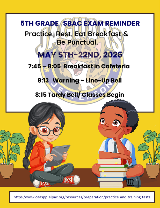 5th Grade SBAC Exam