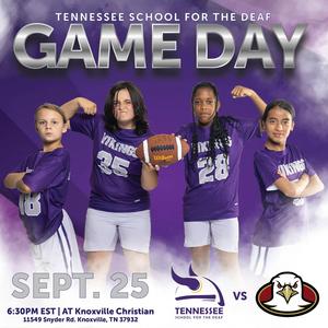 Group of four young athletes in purple uniforms posing confidently with a basketball for Game Day.
