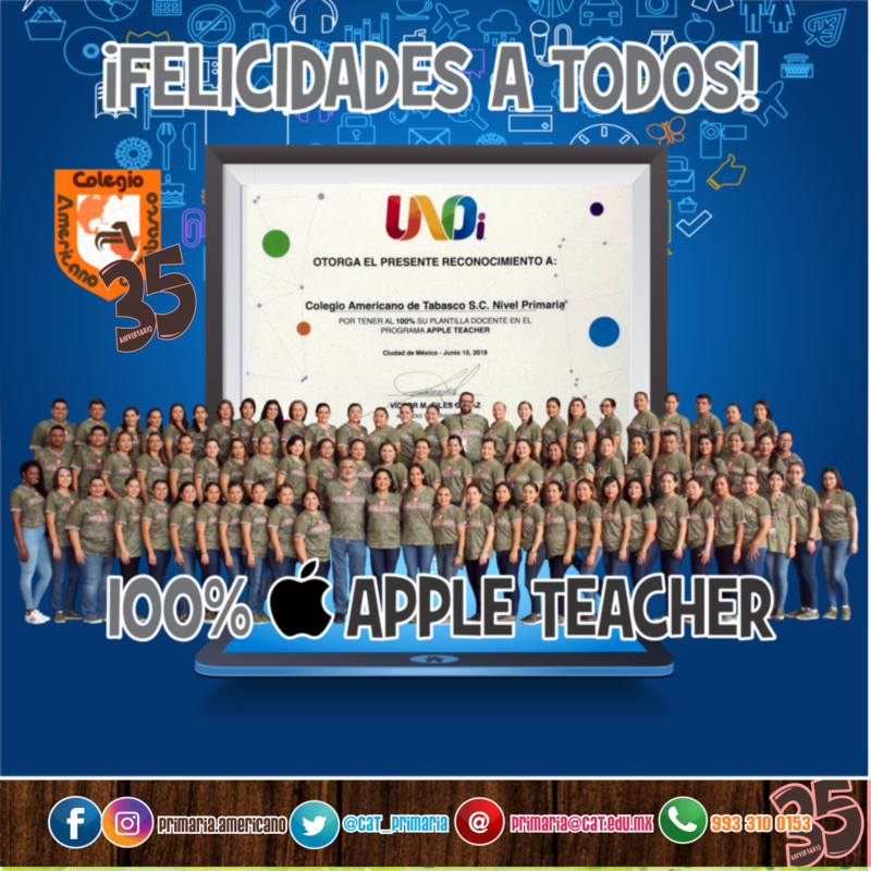 Todos nuestro personal es un Apple Teacher Featured Photo