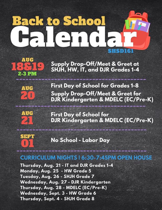 Back to School Calendar 2025