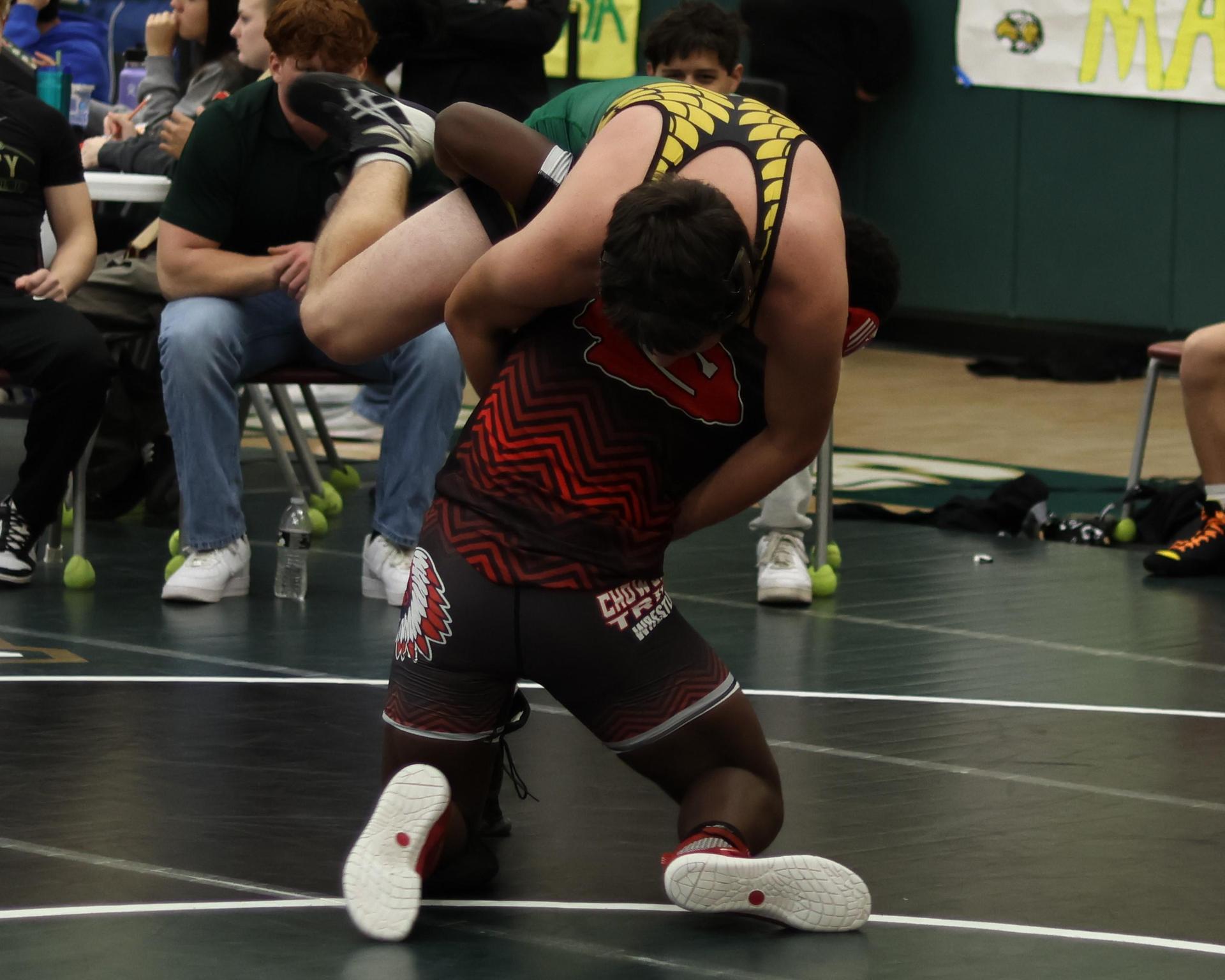 boys wrestling at liberty duals