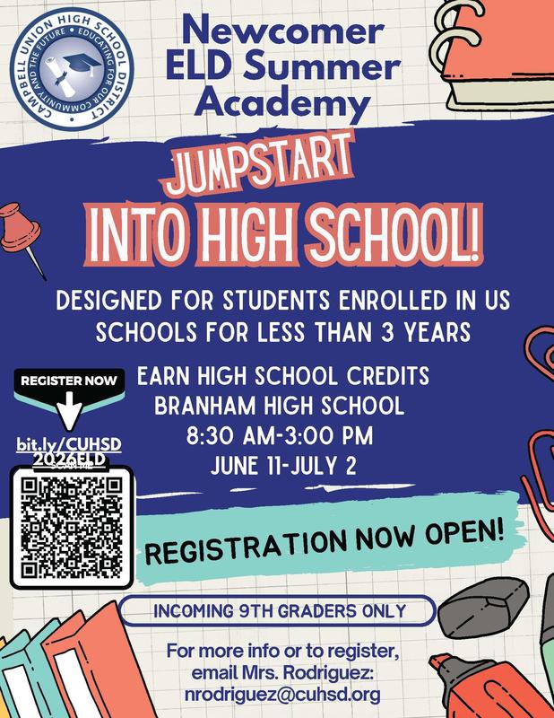 flyer for eld summer academy