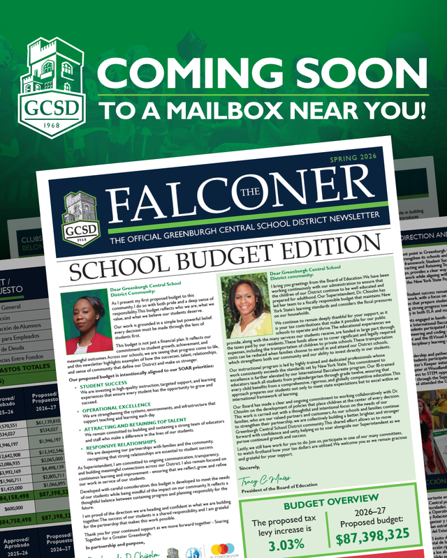 Falconer Newsletter Announcement