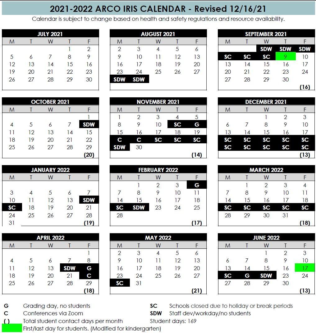 Portland State University Academic Calendar 2023 Calendar - Miscellaneous - Arco Iris Spanish Immersion School