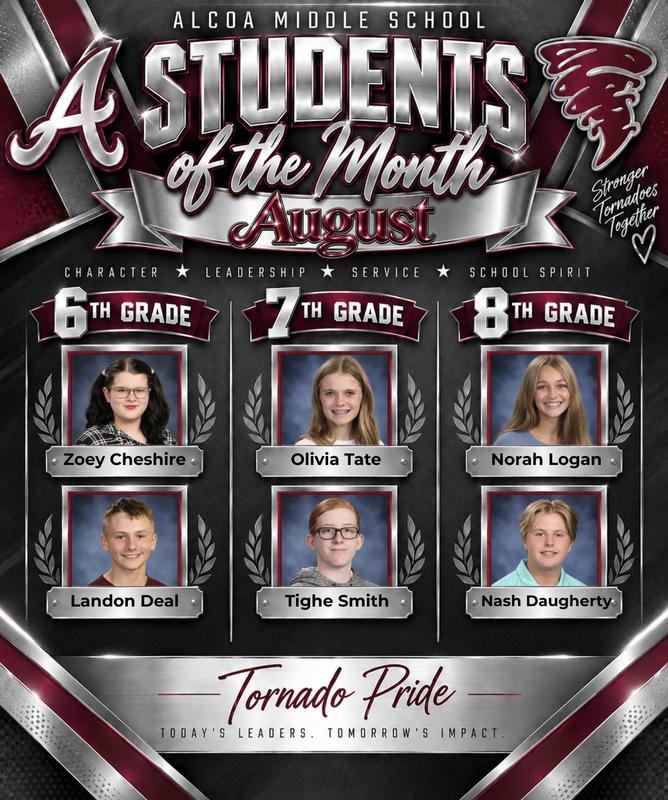 August Students of the Month