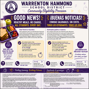 Free breakfast and lunch flyer bilingual