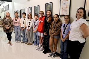 Danville Middle artists for fall art show