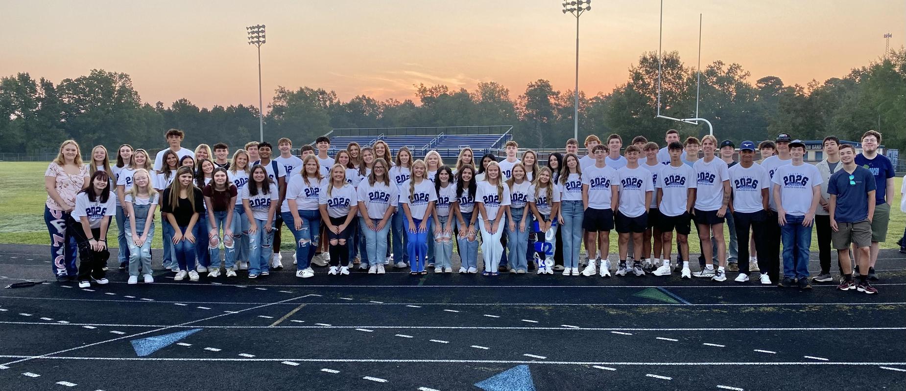Senior Class of 2026 at their Senior Sunrise.
