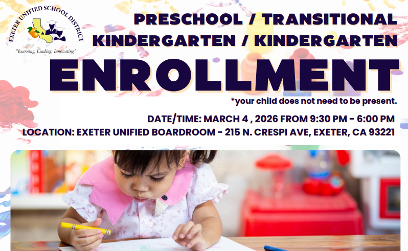 TK/PK/K Enrollment Featured Photo