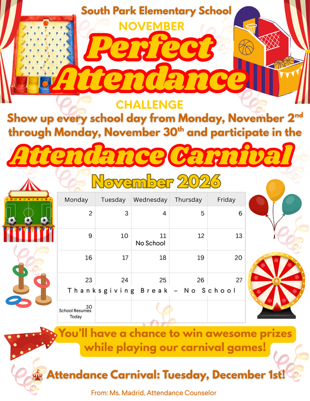 November Attendance Challenge