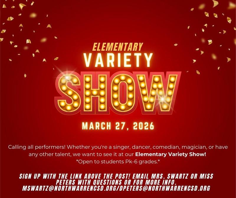 Variety Show March 27, 2026 at North Warren CSD