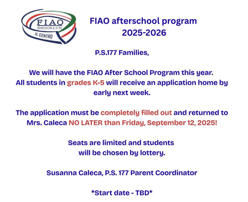 FIAO symbol for afterschool