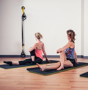 Small group yoga class