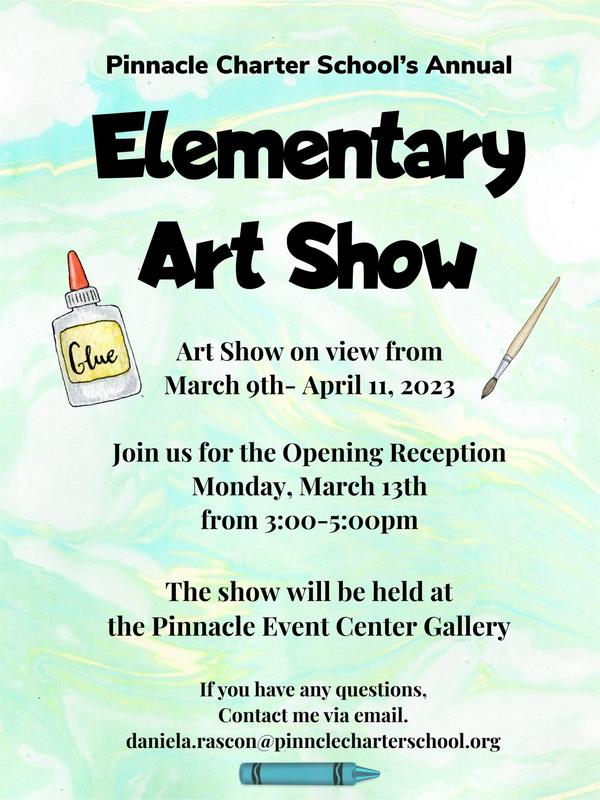 Elementary Art Show Flyer