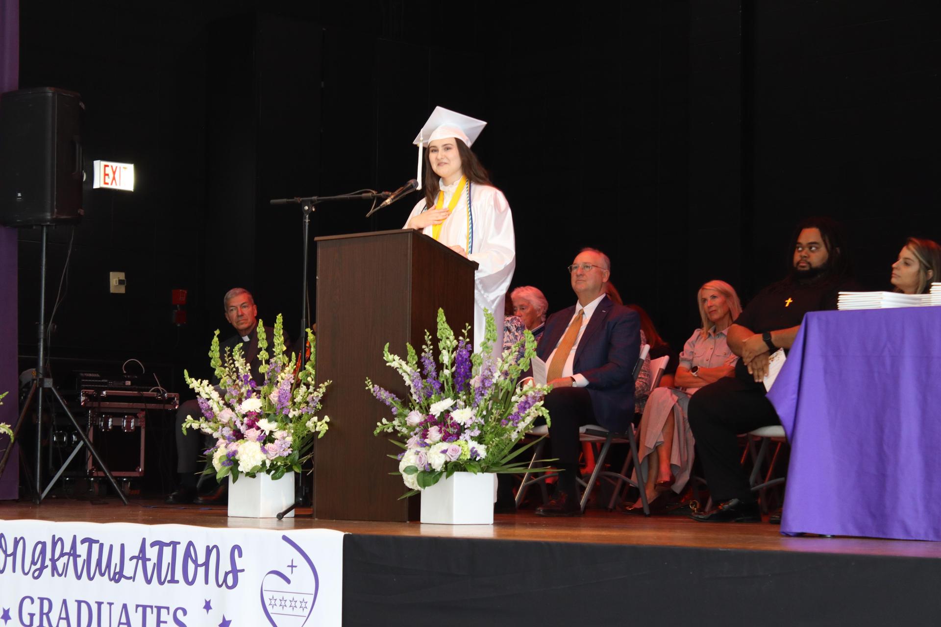 graduate speaking