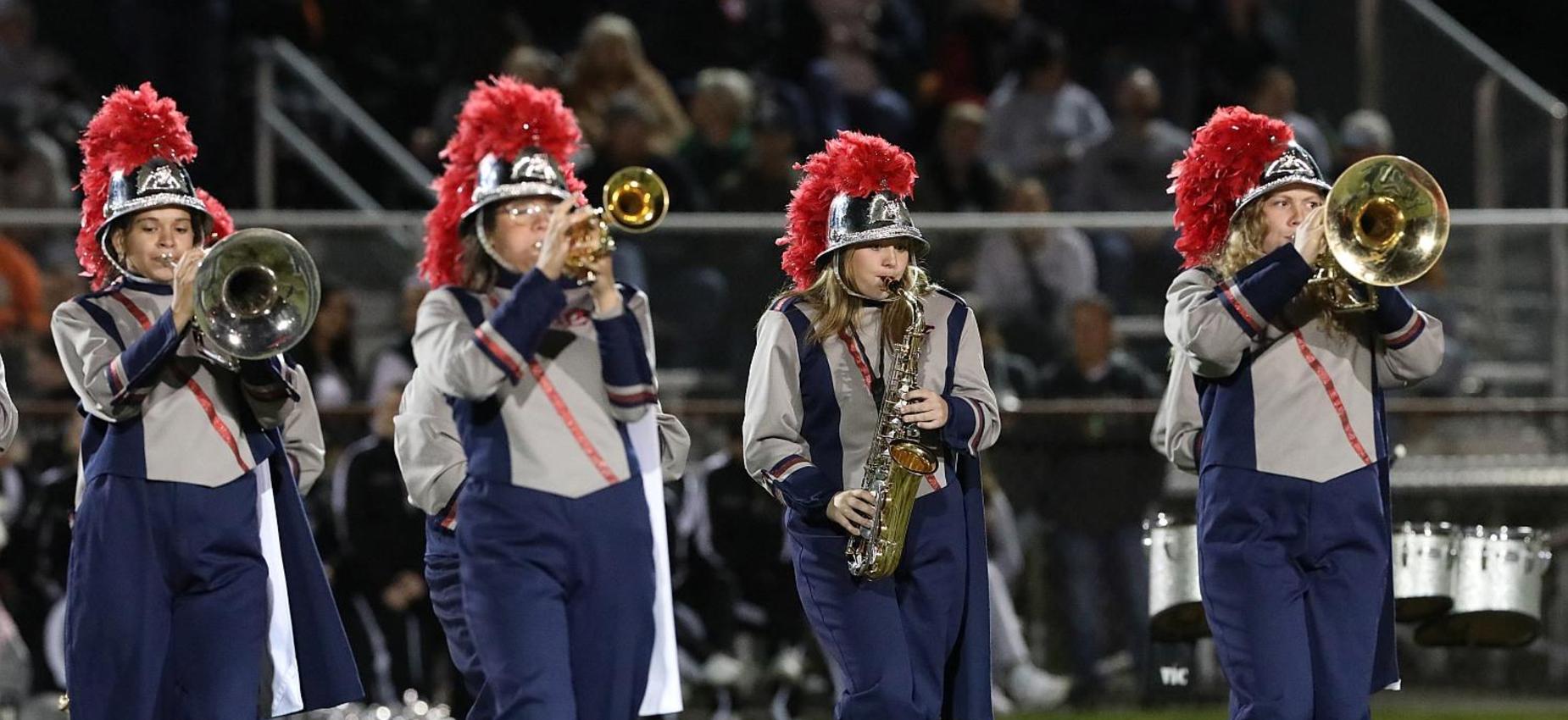 Band Members Marching
