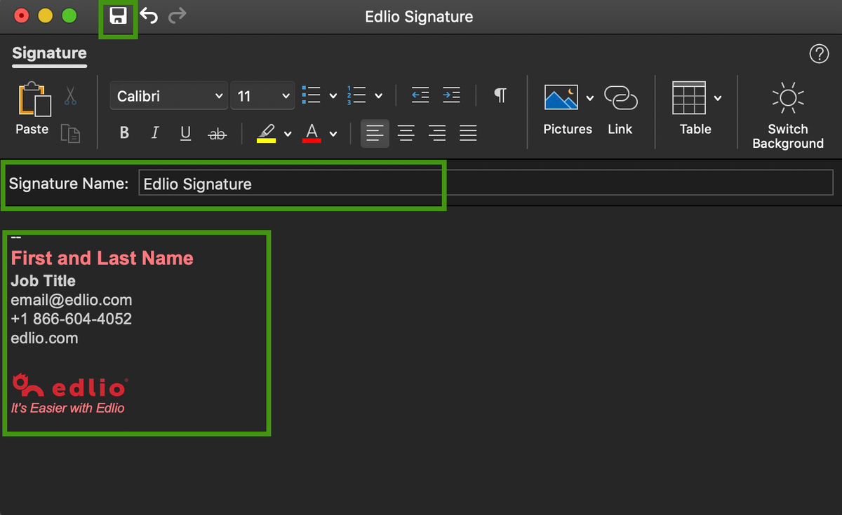 outlook signature 2