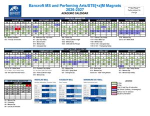 26-27 Bancroft Calendar Updated