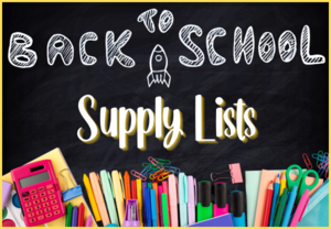 Back to school supply list