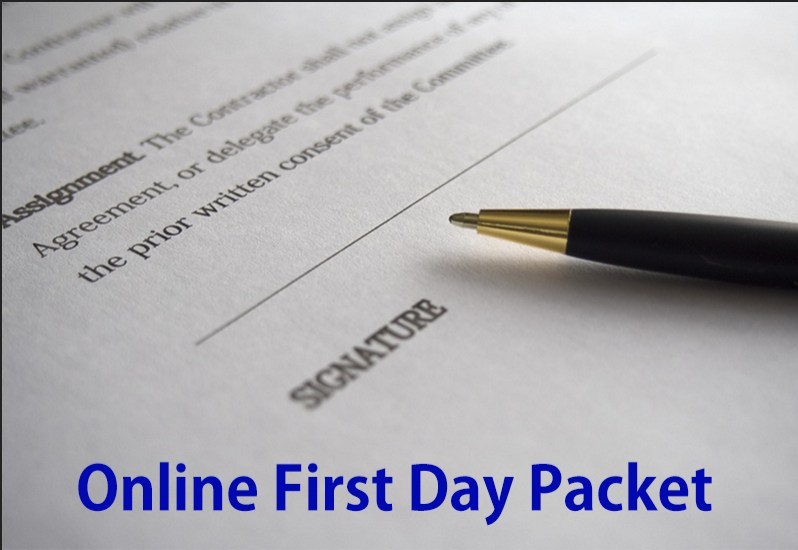 First Day Packets Due August 8th Thumbnail Image