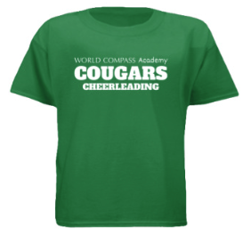WCA Cheerleading tshirt