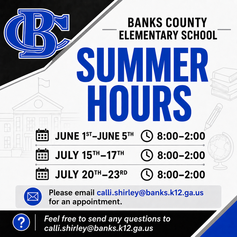 BCES Summer Hours