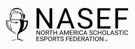 Logo of NASEF featuring a stylized character and text identifying the organization.
