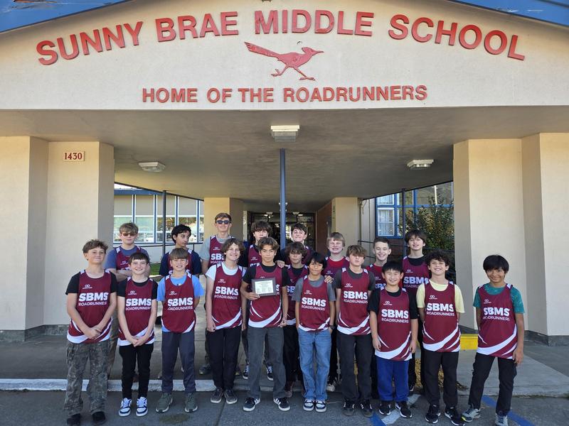 Sunny Brae Middle School Boys Cross Country Team 2025
