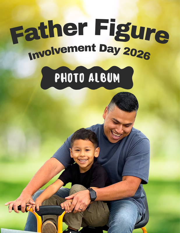 father and son on a bicycle