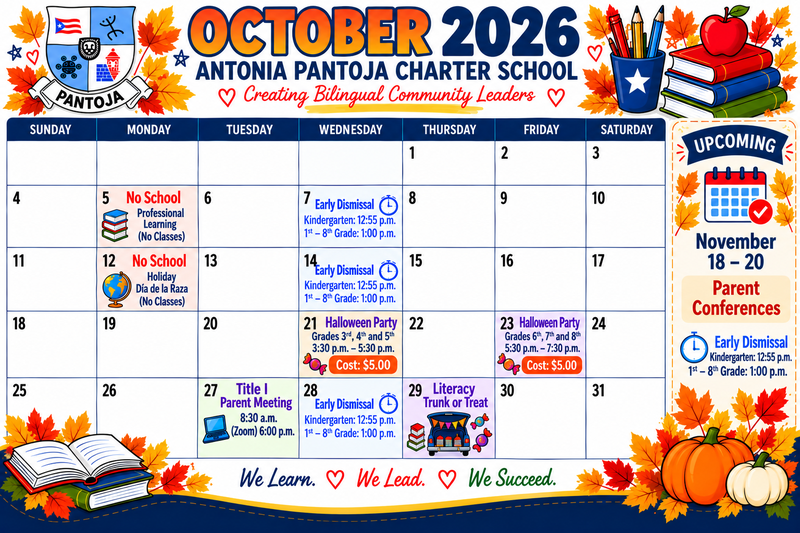 October Calendar Featured Photo