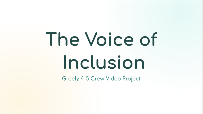 The voice of inclusion cover photo