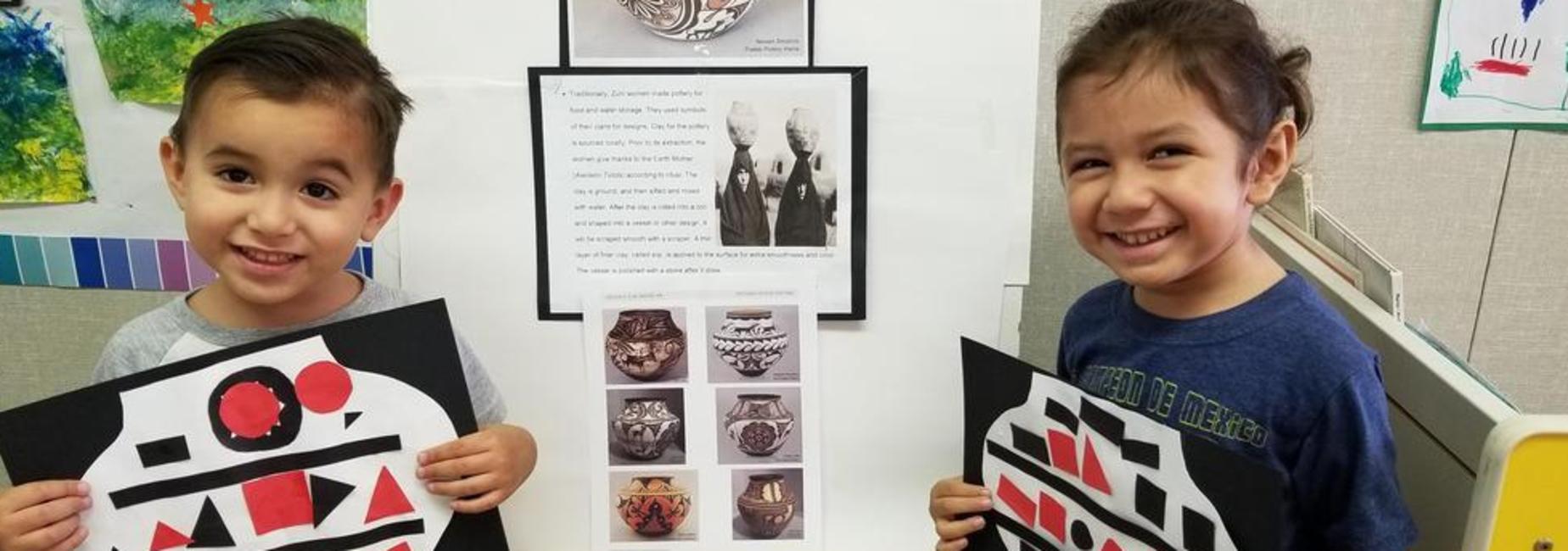 displaying art