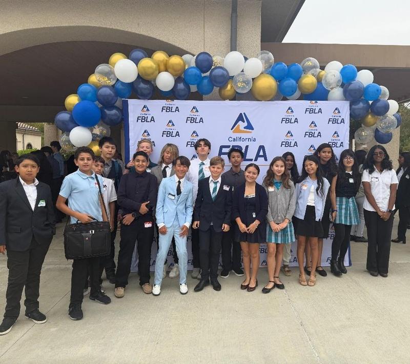 group of students at the FBLA conference