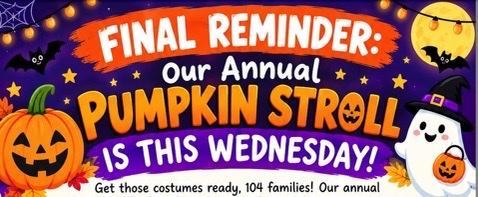 Photo of Pumpkin and ghost for pta pumpkin stroll
